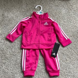 NWT Adidas Pink Track Suit